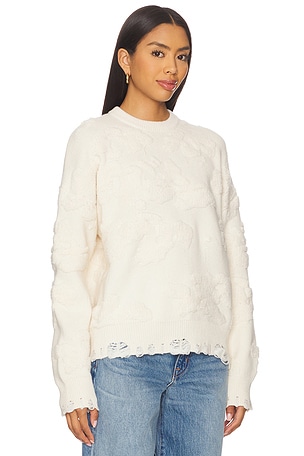 Clea Lennox Cloud Jacquard Knit in Ivory. Size XS. Also