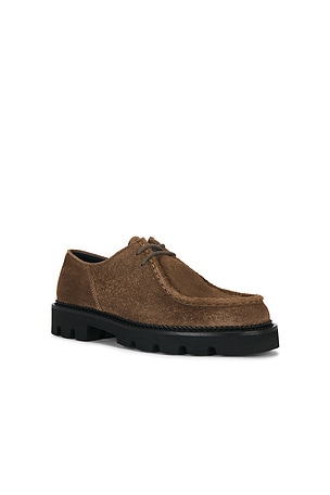 Collegium Pillar Moc-Toe Derby in Brown. Size 43. Also