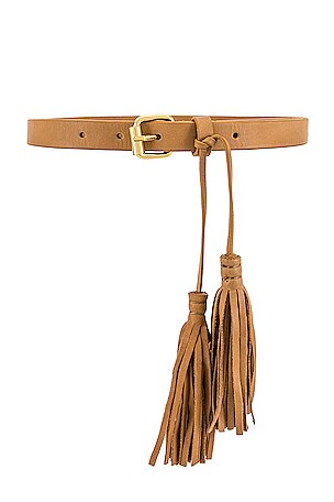 Cleobella Tassel Leather Belt in Camel | REVOLVE display picture 2