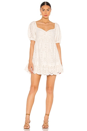 Cleobella Shudi Eyelet Dress in Ivory | REVOLVE