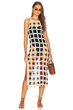 Cleobella Lotus Crochet Dress in Multi | REVOLVE