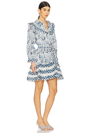 Cleobella Lotte Mini Dress in Blue