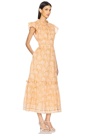 Cleobella Indira Ankle Dress in Peach
