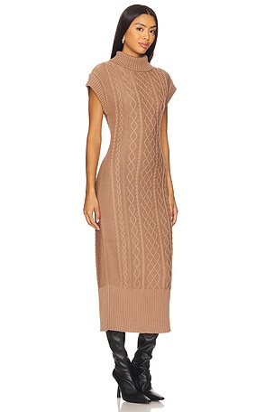 Cleobella Shana Midi Dress in Tan