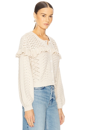 Cleobella Fernanda Sweater Cardigan in Ivory