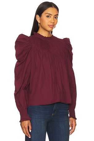 Cleobella Irina Blouse in Wine. Size XS. Also