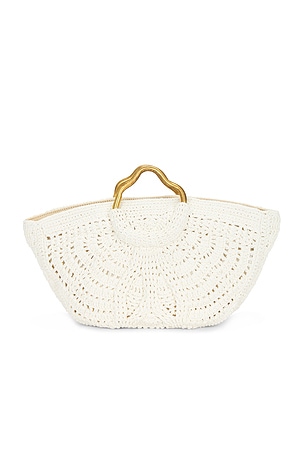 Cleobella Ora Crochet Bag in Ivory