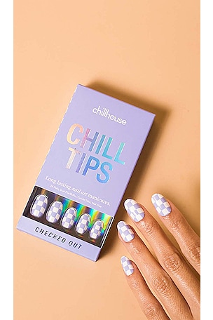 Chillhouse Checked Out Chill Tips Press-On Nails in Checked Out