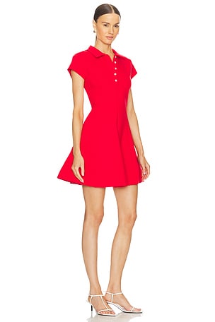 CAROLINE CONSTAS Maia Mini Dress in Red