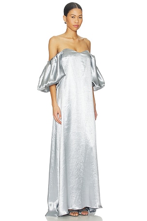 CAROLINE CONSTAS Palmer Gown in Baby Blue