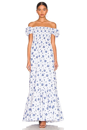 knee length dresses for ladies Caroline Constas - Augusta drop waist maxi dress main image 1