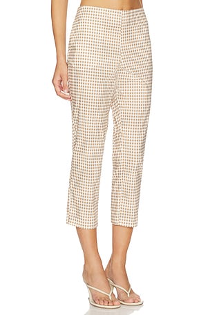 CAROLINE CONSTAS Andi Capri Pants in Beige