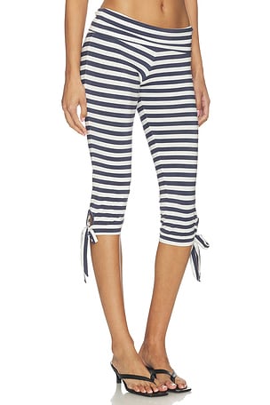 CAROLINE CONSTAS Bailey Capri Pants in Navy