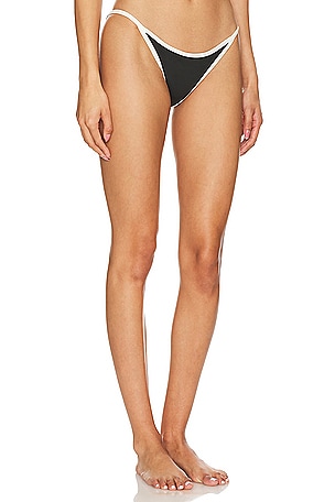 CAROLINE CONSTAS Bria Bikini Bottom in Black