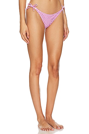 CAROLINE CONSTAS Adelphie Bikini Bottom in Pink