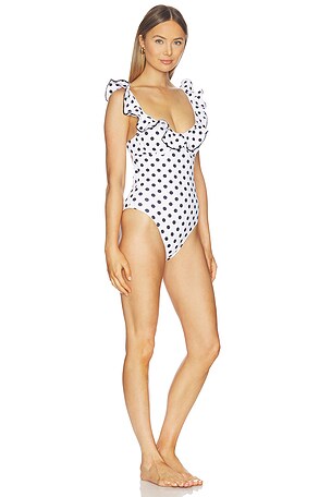 CAROLINE CONSTAS Anastasia One Piece in White. Size XS. Also