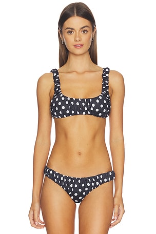 Dorit Ruched Bikini Top CAROLINE CONSTAS