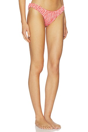 CAROLINE CONSTAS Dorit Bikini Bottom in Red