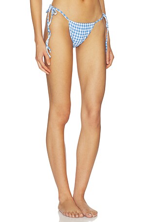 CAROLINE CONSTAS Billie Bikini Bottom in Blue