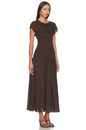CLOSED Smocked Dress in Brown