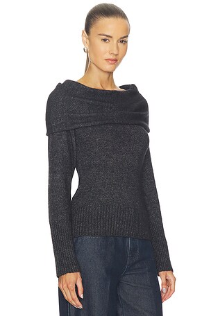 CLOSED Wide Collar Long Sleeve in Black