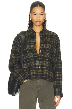 CLOSED CHEMISE CROPPED OVERSIZED CROPPED OVERSIZED SHIRT en Vert