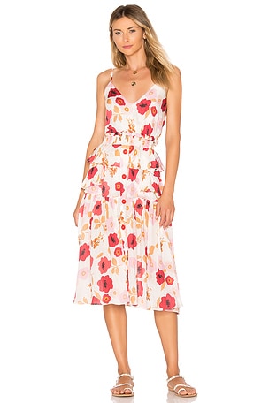 clube bossa dress Clube Bossa Darina front-slit Dress | Orange