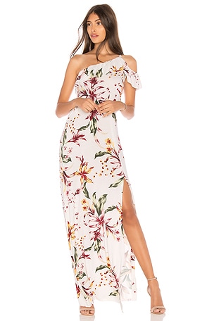 knee length dresses for ladies The Hudson Maxi Dress in Black – Solace London main image 0