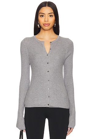 CLYQUE Marianna Cardigan in Grey
