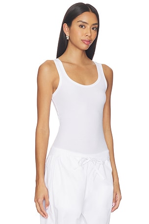 CLYQUE Page Tank in White