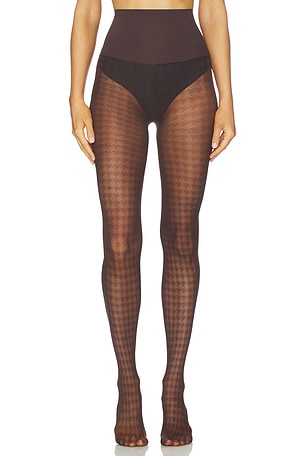 Houndstooth Sheer Tights Commando