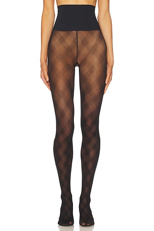 Check Plaid Sheer Tights Commando