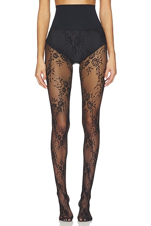 Floral Net Tights Commando
