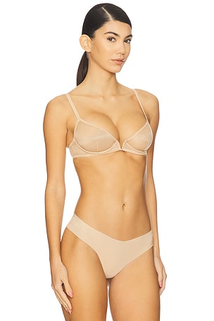Commando Chic Plunge Underwire Demi Cup in Beige