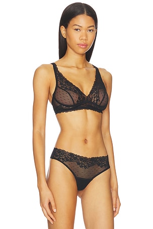 Commando Double Take Lace Bralette in Black