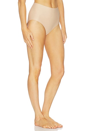 Commando Cotton High Rise Bikini Panty in Beige
