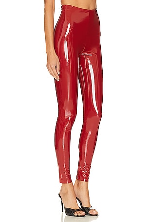 Commando Faux Patent Leather Legging in Red