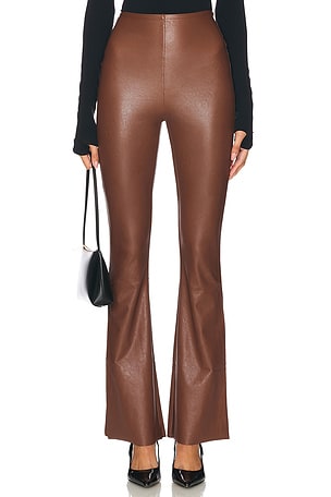 Faux Leather Flare Legging Commando