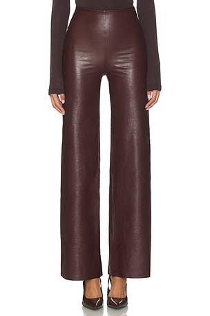 Faux Leather Wide Leg Pant Commando