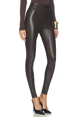 Commando Faux Leather Legging in Brown