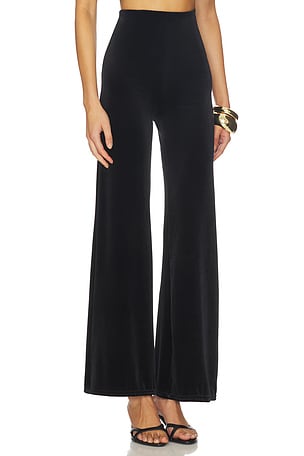 Commando Velvet Wide Leg Pant en Noir
