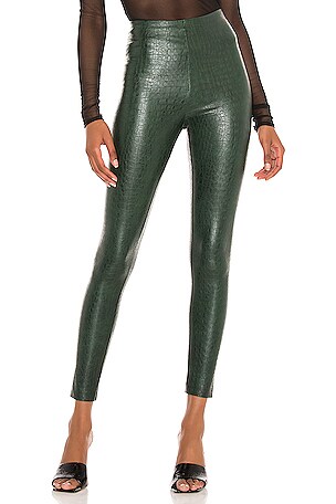 Commando Faux Leather Animal Legging in Green Croc REVOLVE