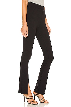 Commando Neoprene Split Front Pant in Black
