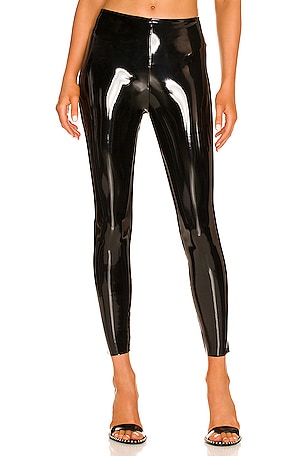 Versace Jeans Couture SHINY - Leggings - Trousers - black 