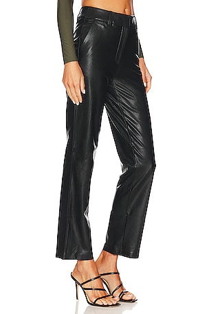Commando Faux Leather Full Length Trouser in Black