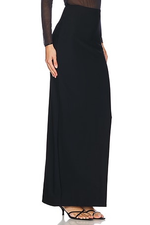 Commando Butter Luxe Maxi Column Skirt in Black