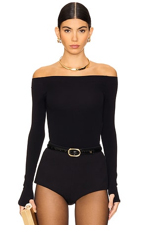 Ballet Off-shoulder Bodysuit Commando