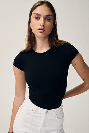 Butter Luxe Cap Sleeve Bodysuit Commando