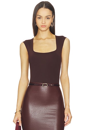 Neoprene Cap Sleeve Bodysuit Commando