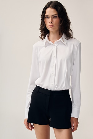 Classic Ribbed Button Down Bodysuit Commando